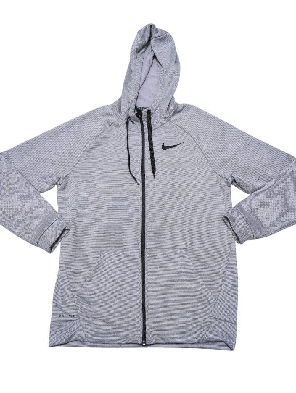 Nike Zip Up Hoodie Jacket light Gray Men's Medium